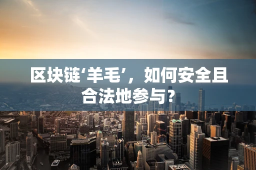 区块链‘羊毛’，如何安全且合法地参与？
