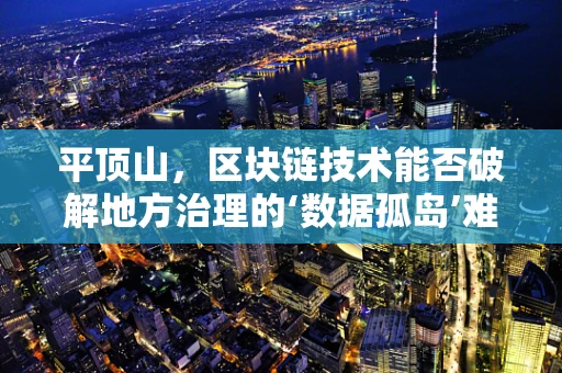 平顶山，区块链技术能否破解地方治理的‘数据孤岛’难题？
