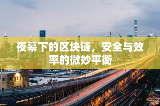 夜幕下的区块链，安全与效率的微妙平衡