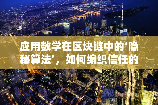 应用数学在区块链中的‘隐秘算法’，如何编织信任的网？