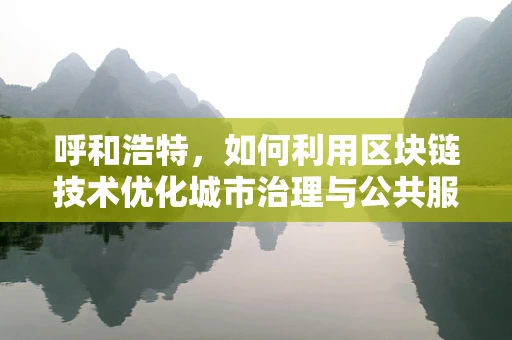 呼和浩特，如何利用区块链技术优化城市治理与公共服务？