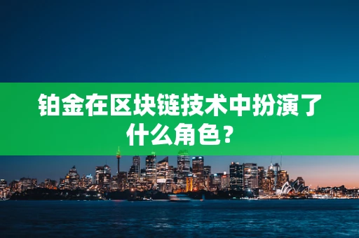 铂金在区块链技术中扮演了什么角色？