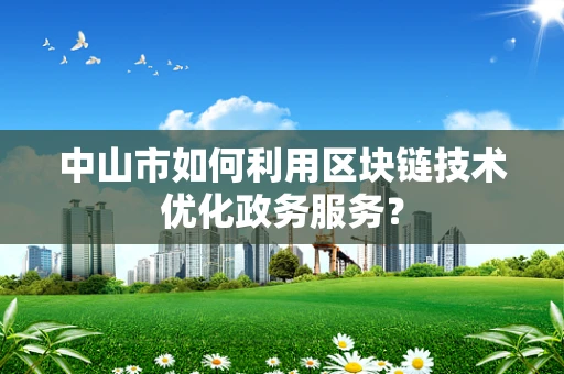 中山市如何利用区块链技术优化政务服务？