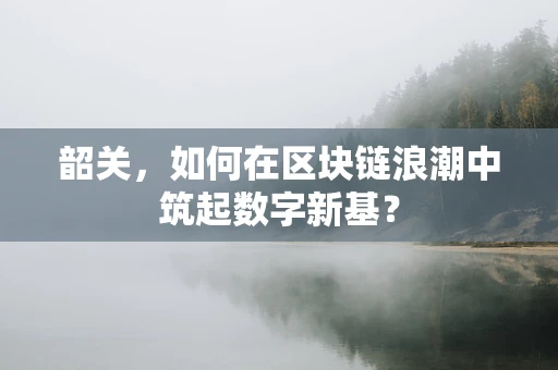韶关，如何在区块链浪潮中筑起数字新基？