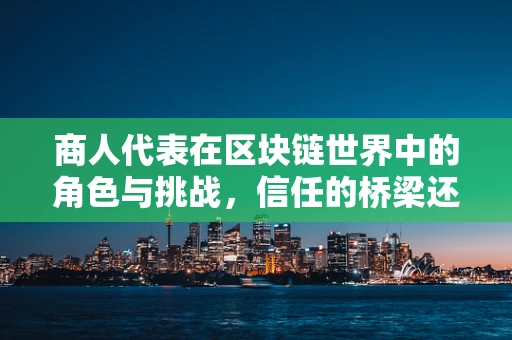商人代表在区块链世界中的角色与挑战，信任的桥梁还是利益的漩涡？