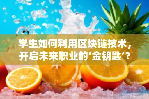 学生如何利用区块链技术，开启未来职业的‘金钥匙’？