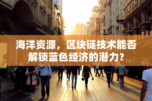 海洋资源，区块链技术能否解锁蓝色经济的潜力？