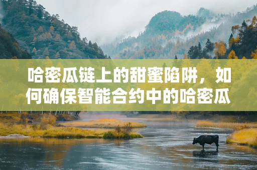 哈密瓜链上的甜蜜陷阱，如何确保智能合约中的哈密瓜交易安全无虞？