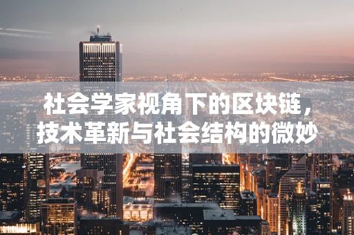 社会学家视角下的区块链，技术革新与社会结构的微妙平衡？