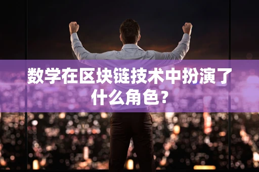 数学在区块链技术中扮演了什么角色？