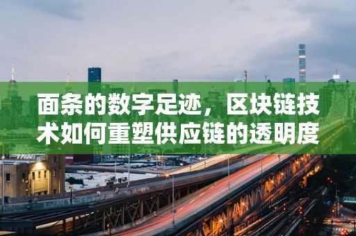面条的数字足迹，区块链技术如何重塑供应链的透明度？