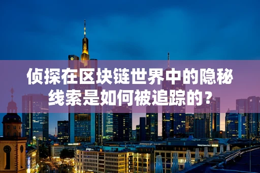侦探在区块链世界中的隐秘线索是如何被追踪的？
