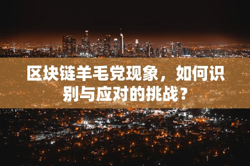 区块链羊毛党现象，如何识别与应对的挑战？