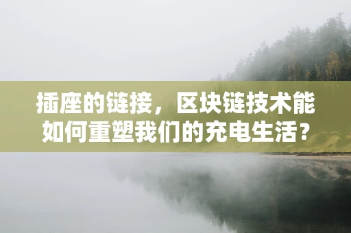 插座的链接，区块链技术能如何重塑我们的充电生活？
