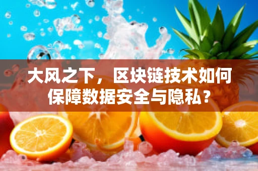 大风之下，区块链技术如何保障数据安全与隐私？