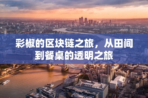 彩椒的区块链之旅，从田间到餐桌的透明之旅