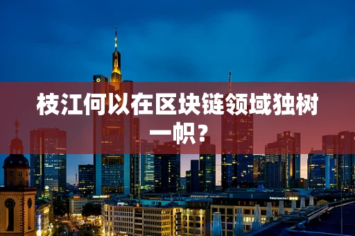 枝江何以在区块链领域独树一帜？