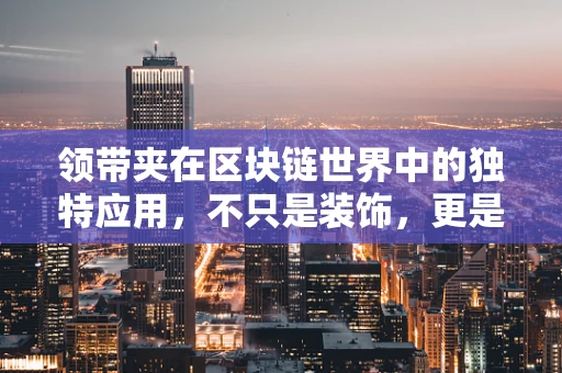 领带夹在区块链世界中的独特应用，不只是装饰，更是身份的加密锁？