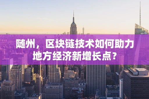随州，区块链技术如何助力地方经济新增长点？