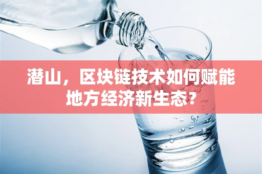 潜山，区块链技术如何赋能地方经济新生态？