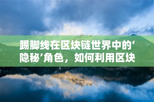 踢脚线在区块链世界中的‘隐秘’角色，如何利用区块链技术提升其供应链透明度？
