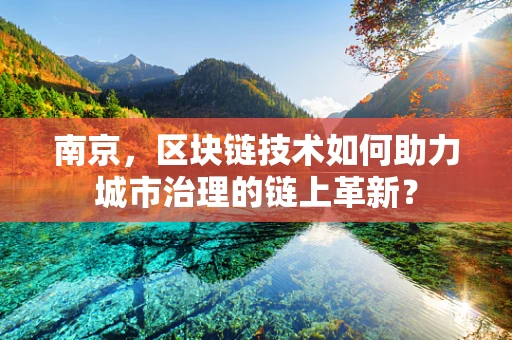 南京，区块链技术如何助力城市治理的链上革新？