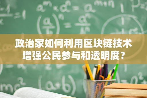 政治家如何利用区块链技术增强公民参与和透明度？