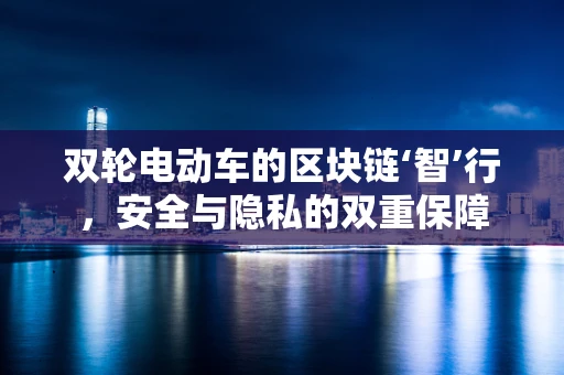双轮电动车的区块链‘智’行，安全与隐私的双重保障