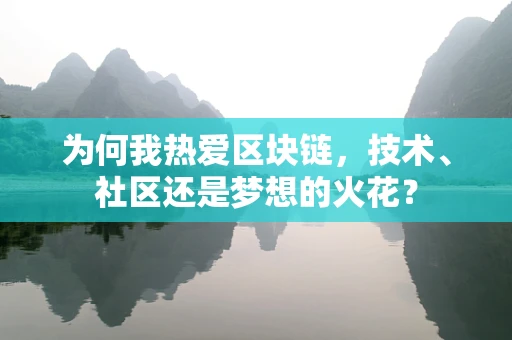 为何我热爱区块链，技术、社区还是梦想的火花？