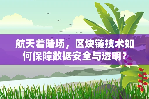 航天着陆场，区块链技术如何保障数据安全与透明？