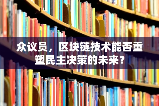 众议员，区块链技术能否重塑民主决策的未来？