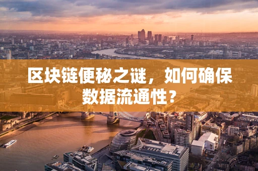 区块链便秘之谜，如何确保数据流通性？