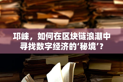 邛崃，如何在区块链浪潮中寻找数字经济的‘秘境’？