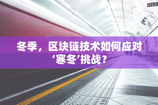 冬季，区块链技术如何应对‘寒冬’挑战？