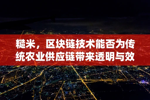 糙米，区块链技术能否为传统农业供应链带来透明与效率？