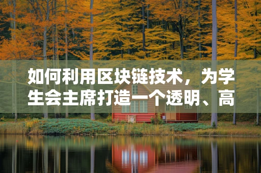 如何利用区块链技术，为学生会主席打造一个透明、高效的决策平台？
