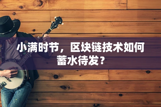 小满时节，区块链技术如何蓄水待发？