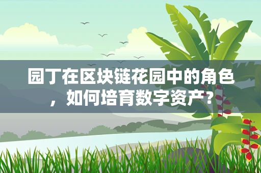 园丁在区块链花园中的角色，如何培育数字资产？