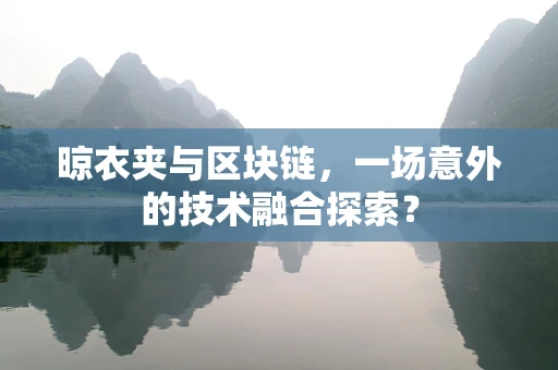 晾衣夹与区块链，一场意外的技术融合探索？