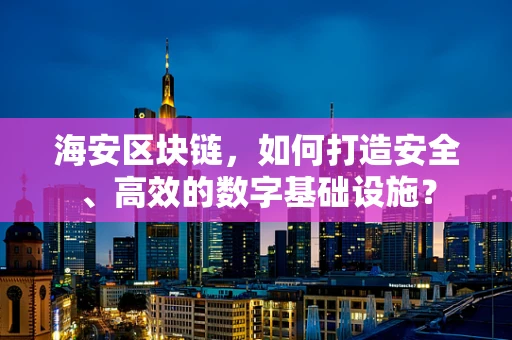 海安区块链，如何打造安全、高效的数字基础设施？