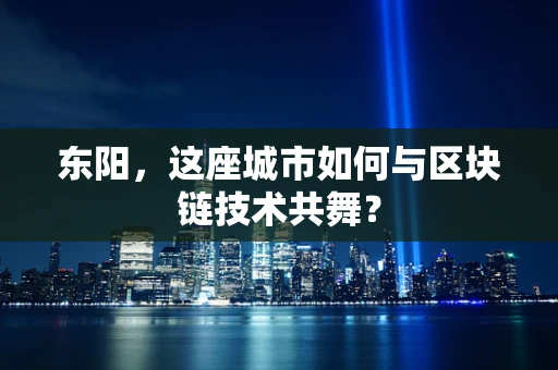东阳，这座城市如何与区块链技术共舞？