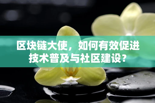 区块链大使，如何有效促进技术普及与社区建设？