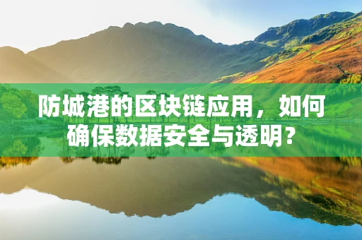 防城港的区块链应用，如何确保数据安全与透明？