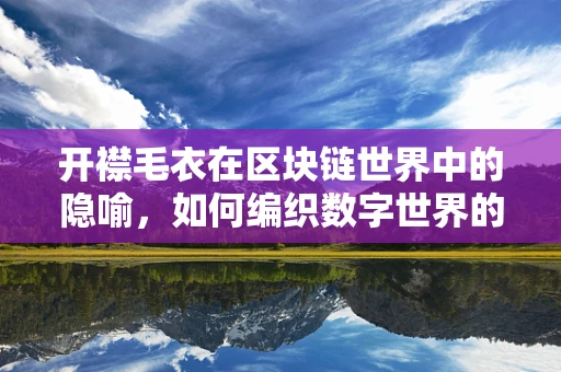 开襟毛衣在区块链世界中的隐喻，如何编织数字世界的信任之网？