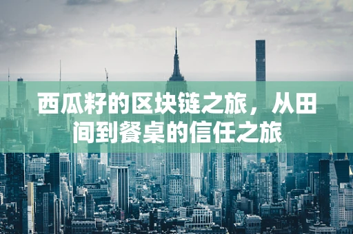 西瓜籽的区块链之旅，从田间到餐桌的信任之旅