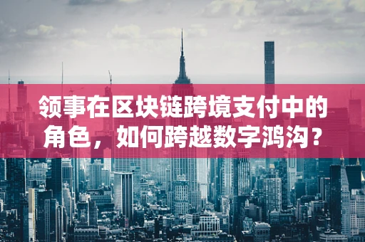 领事在区块链跨境支付中的角色，如何跨越数字鸿沟？