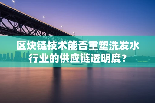 区块链技术能否重塑洗发水行业的供应链透明度？
