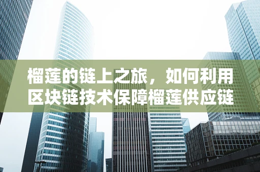 榴莲的链上之旅，如何利用区块链技术保障榴莲供应链的透明与安全？
