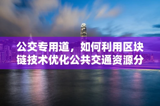 公交专用道，如何利用区块链技术优化公共交通资源分配？