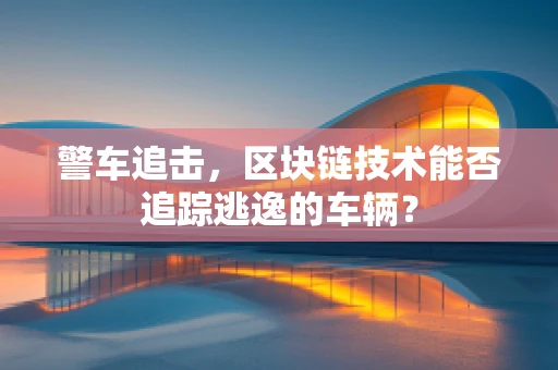 警车追击，区块链技术能否追踪逃逸的车辆？